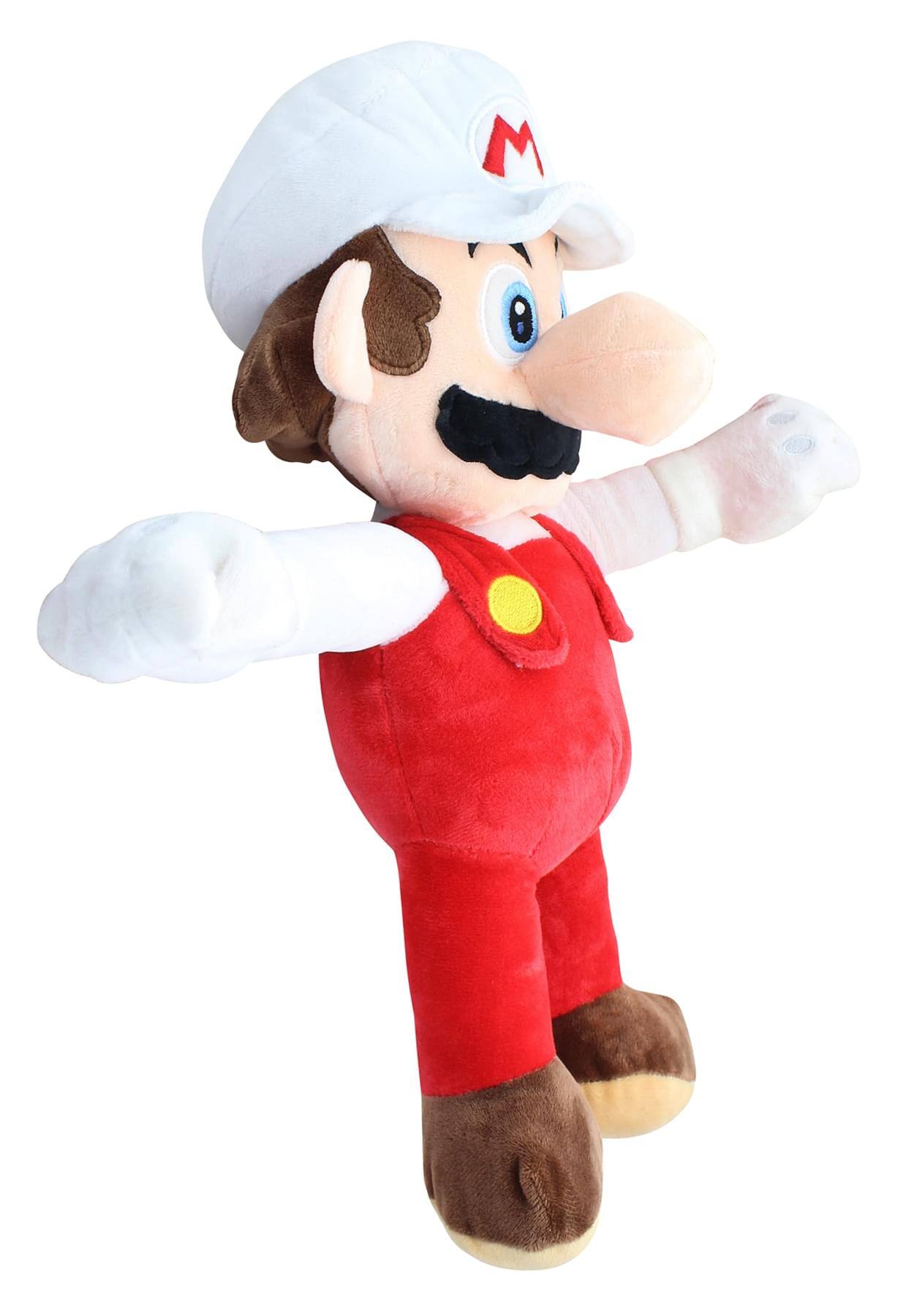 Alt View 1. Chucks Toys - Super Mario 16 Inch Character Plush | Fire Mario - Red.