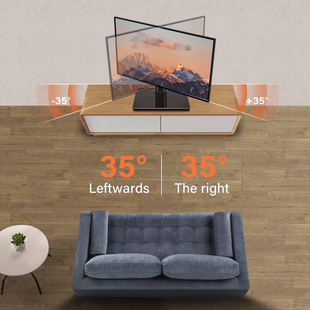 -35° Leftwards  
+35° The right