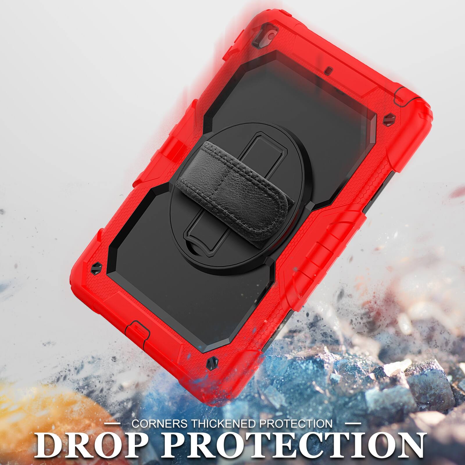 - CORNERS THICKENED PROTECTION
- DROP PROTECTION