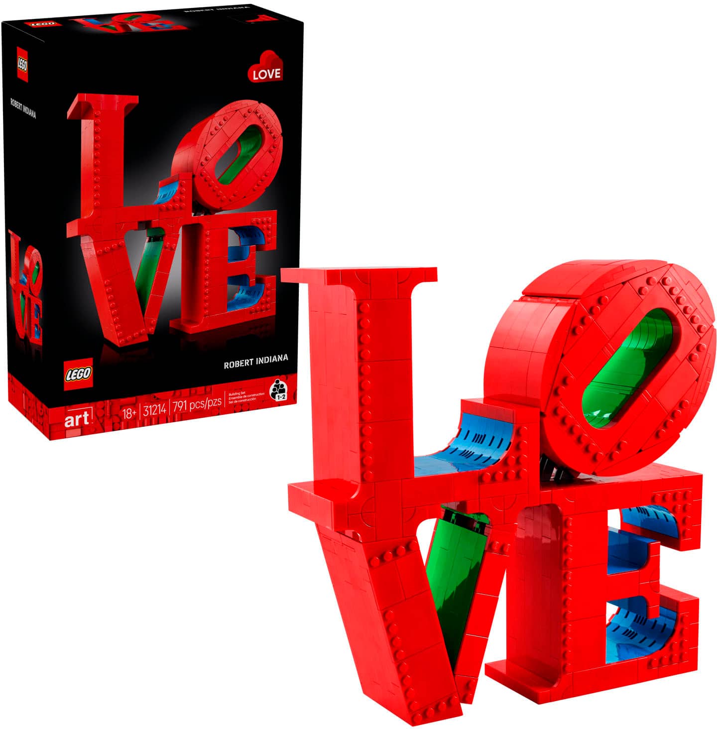 LEGO - Art LOVE Collectible Building Set, Home Décor and Couples Gift Idea 31214 - Front_Zoom