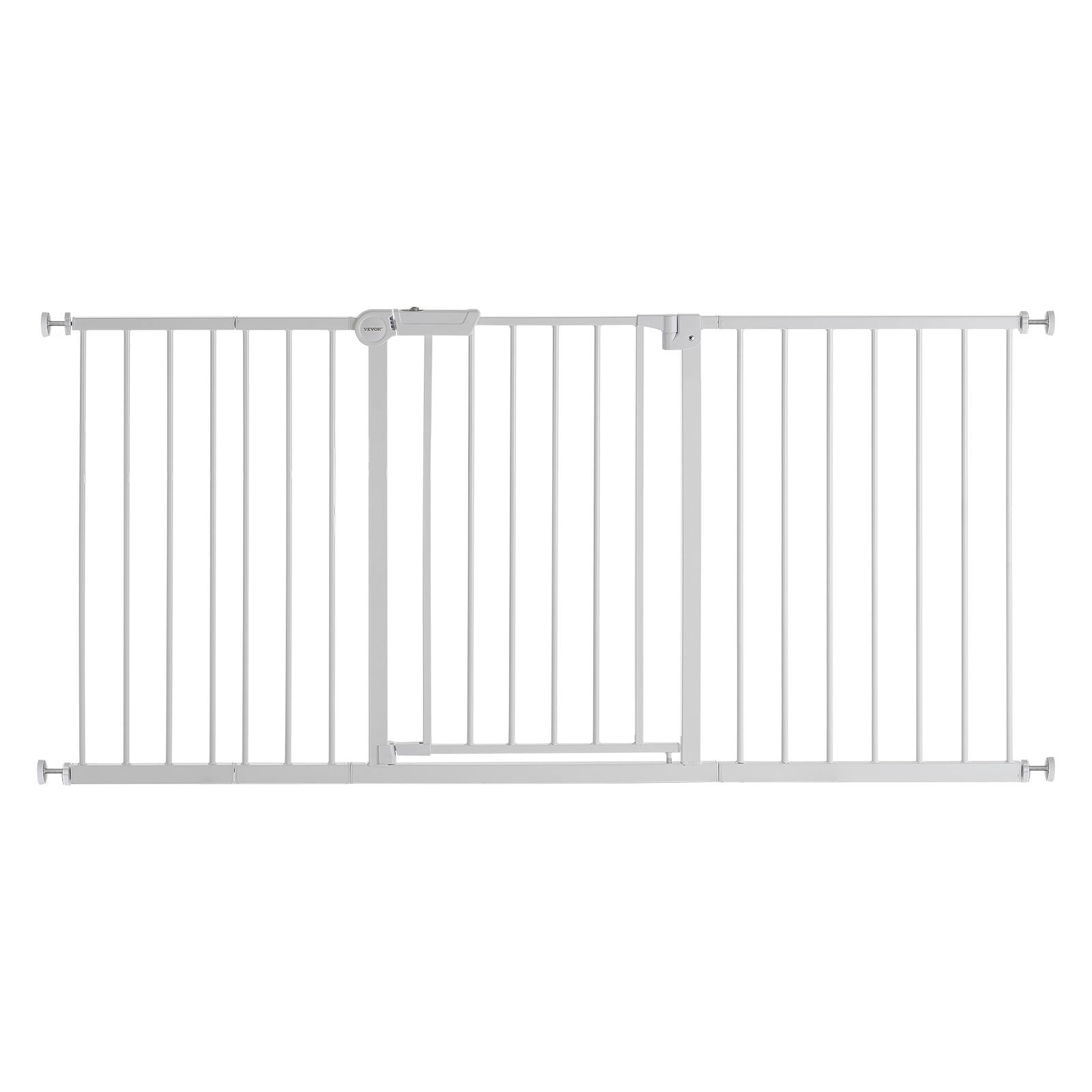 Alt View 5. VEVOR - Baby Gate, 60.6-63.3 Inches Adjustable Width, 30 Inches High Dog Gate, Easy Step Walk Thru, for Child Pet Security.
