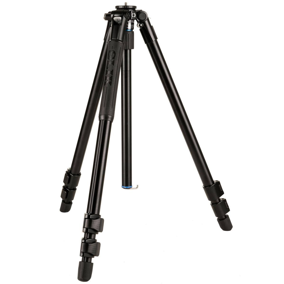 Front. Slik - Slik PRO AL-523 3-Section Aluminum Tripod Legs, 62.1" Max Height.
