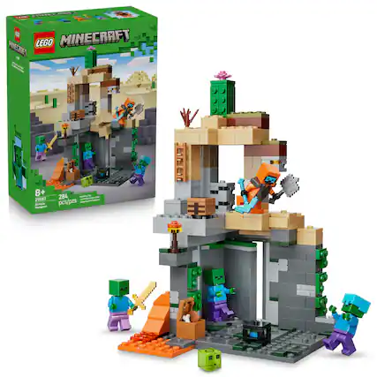 LEGO Minecraft Minersft - Zombie Dungeon
Age: 8+
Set Number: 21587
Pieces: 284
Building the Zombie Dungeon