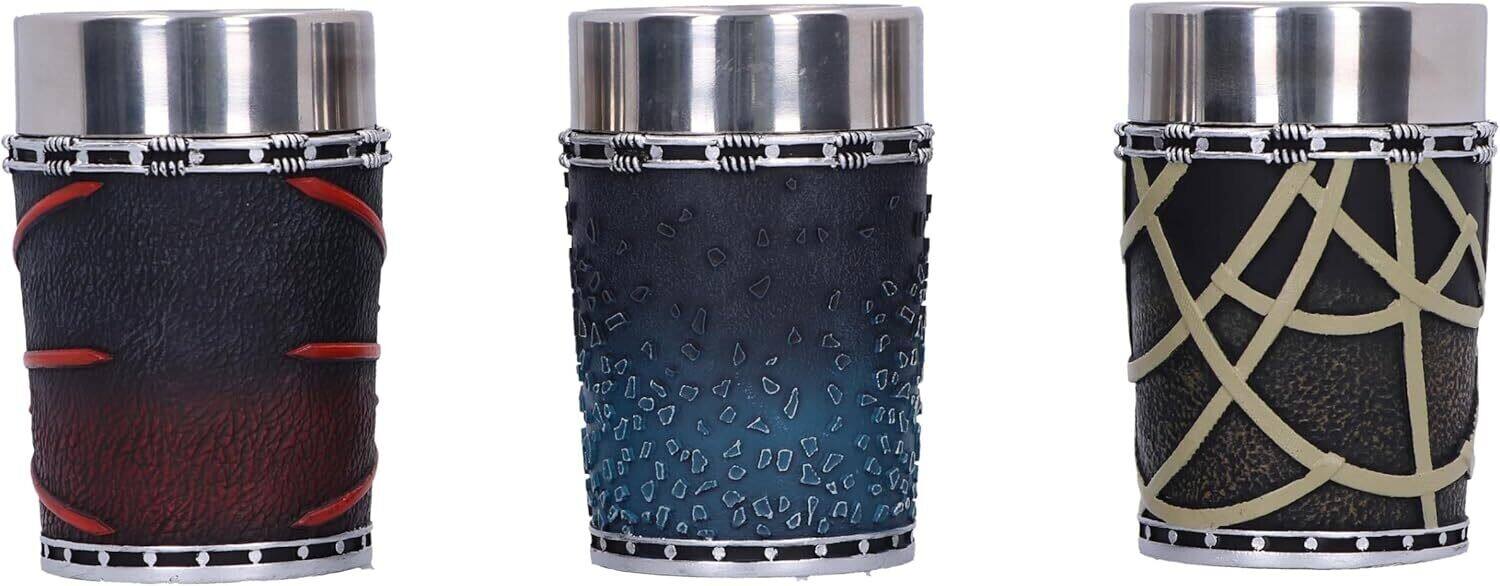 Alt View 2. PopMarket - Metallica - Metallica - Shot Glass Set - Pushead Art (Set of 3)   - COLLECTIBLES - Multicolor.