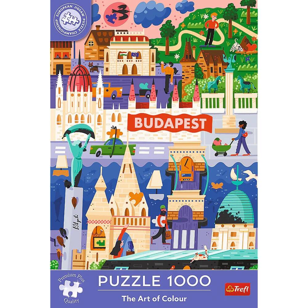 EUROPEAN JIGSAW CHAMPIONSHIP  
BUDAPEST  
Premium Plus PUZZLE 1000  
Trefl Quality  
The Art of Colour