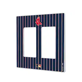 Keyscaper - 1924-1960 Cooperstown Pinstripe Double Rocker Light Switch Plate - Multicolor