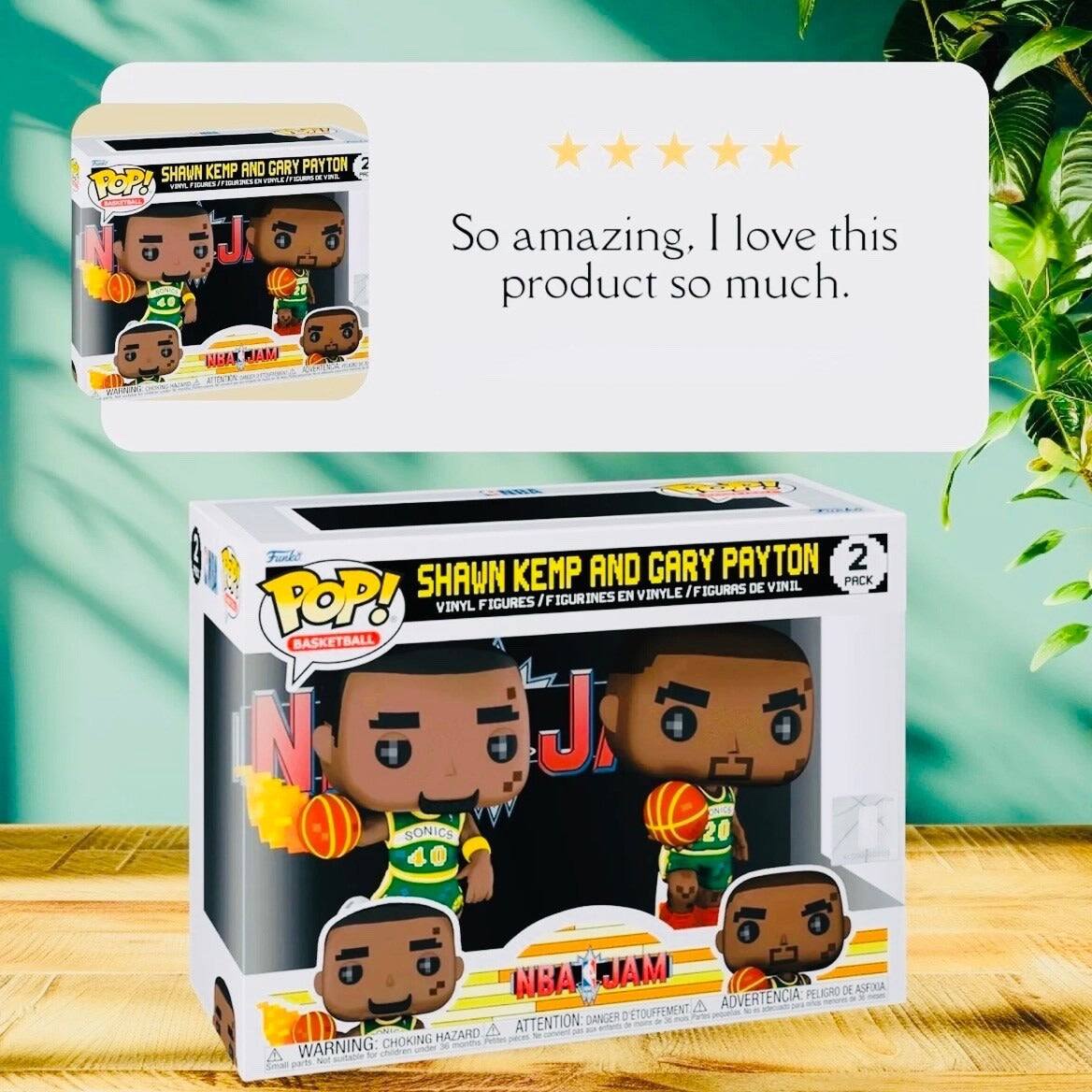 AND GARY PAYTON A1 SHAWN KEMP POP! TOS 4. So amazing. I love this product SO much. HEAL MAM ao Furke PAYTON 2 SHAWN KEMP AND GARY PACK /FIGURRS DE VINIL I ICURINES EN VINYLE POP! VINYL F IGURES BASKETBALL NBA JAM DE ASFOXIA ADVERTENCIA PELIGRO DANGER D'ETOUFFEMENT ATTENTION: CHOKING HAZARD WARNING:
