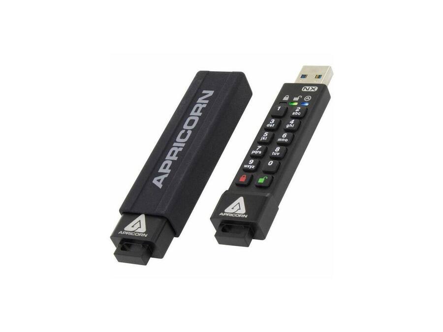 Apricorn 256GB Aegis Secure Key Encrypted USB 3.0 Flash Drive ASK3 NX ...