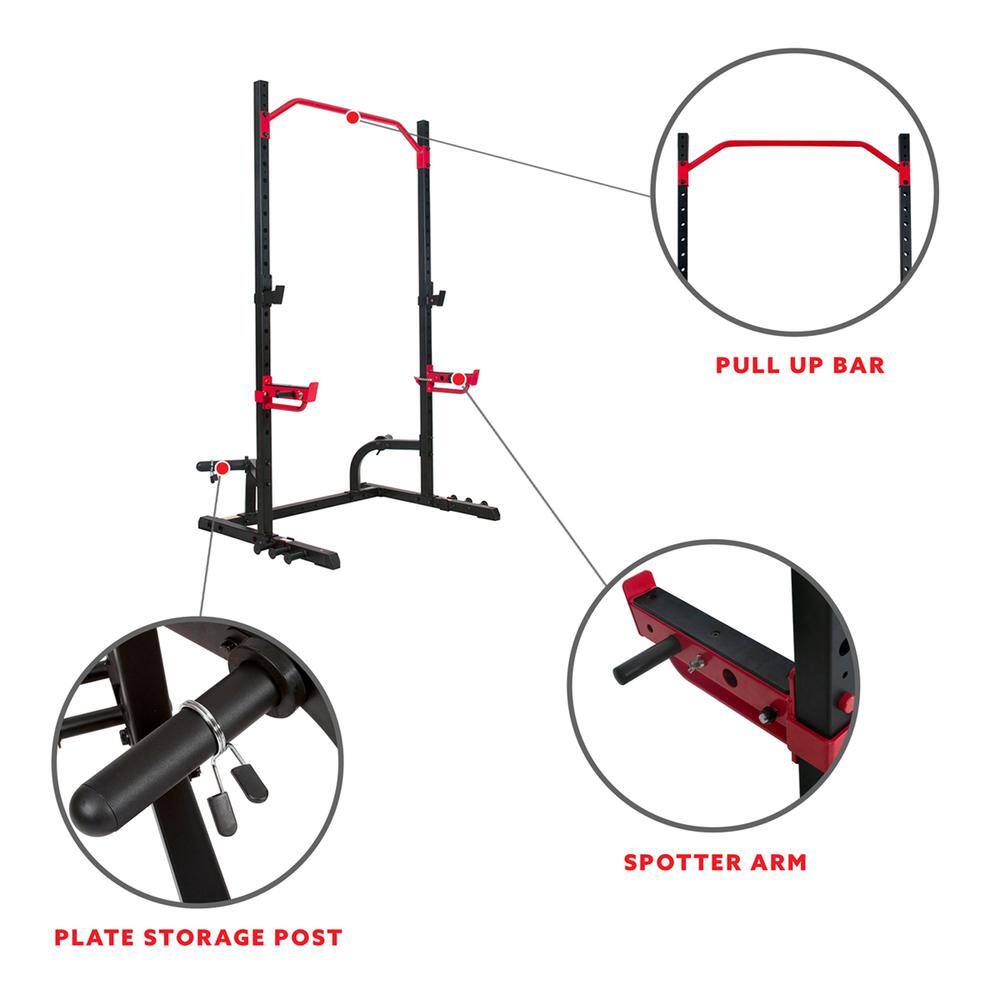 PULL UP BAR  
SPOTTER ARM  
PLATE STORAGE POST