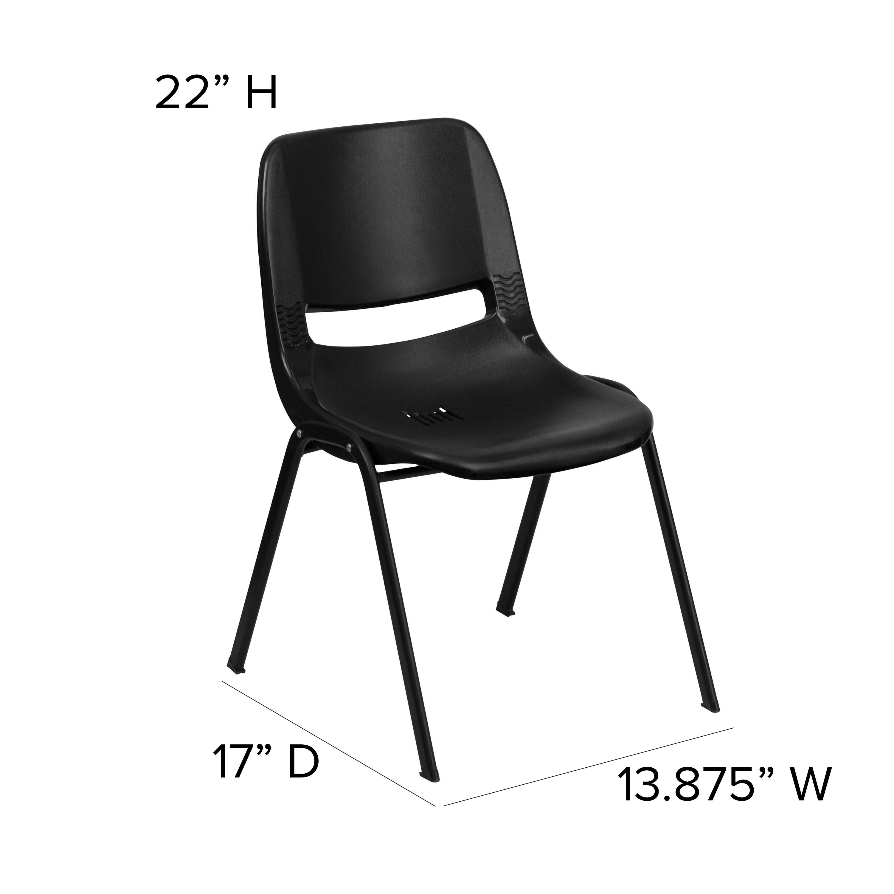 22" H  
17" D  
13.875" W
