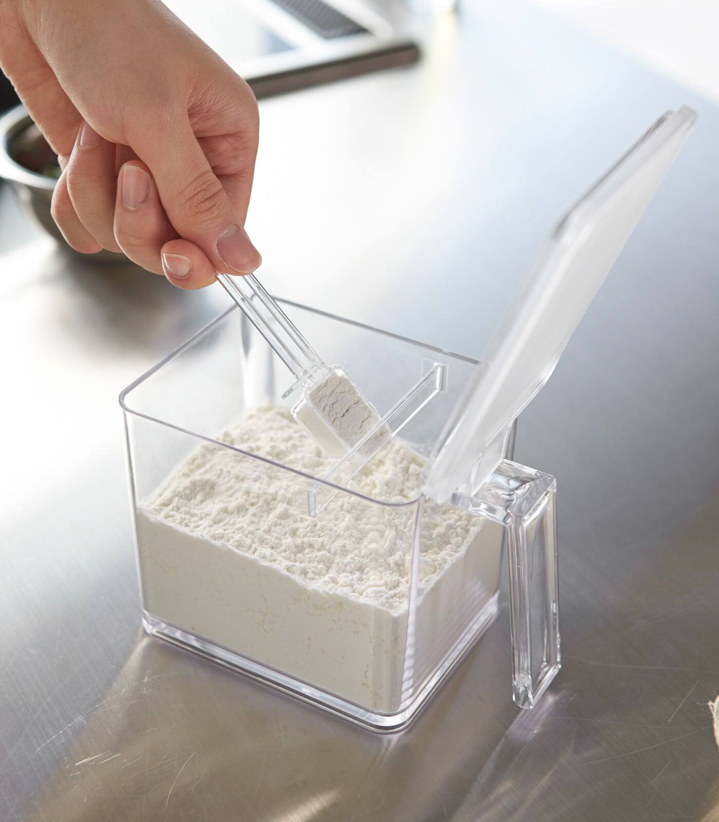 Left. Yamazaki Home - Spice Container - Large - White.