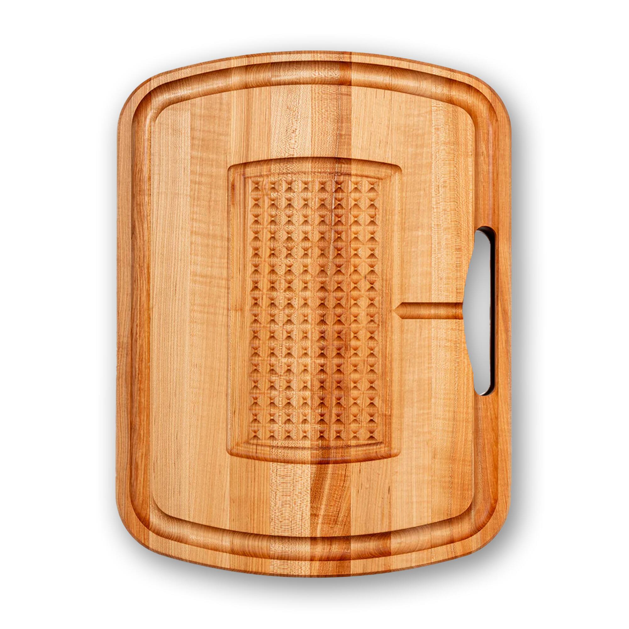 Front. John Boos - John Boos Block Reversible Wood Carving Board with Juice Groove & Tray, Maple - Maple.