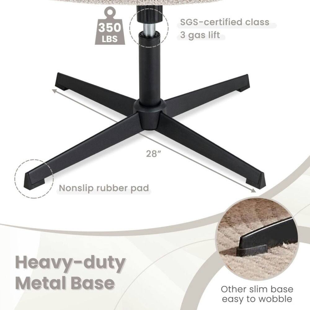 350 LBS SGS-certified class 3 gas lift  
28" Nonslip rubber pad  
Heavy-duty Metal Base  
Other slim base easy to wobble