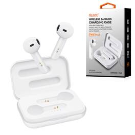 Reiko - Tws Wireless Earbuds With Charging Case Macaron Finishing In - White