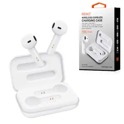REIKO
WIRELESS EARBUDS
CHARGING CASE
INTELLIGENT COMPATIBILITY
SUPPORT VARIETY OF DIGITAL PRODUCTS
SUPPORT MULTIPLE PLATFORMS OF MUSIC, DIGITAL PRODUCTS
TWS 5.0
4 LPO HI-FI SOUND
BLUETOOTH EARBUDS
CONTAINS 1 PAIR
HI-FI SOUND
BLUETOOTH EARBUDS