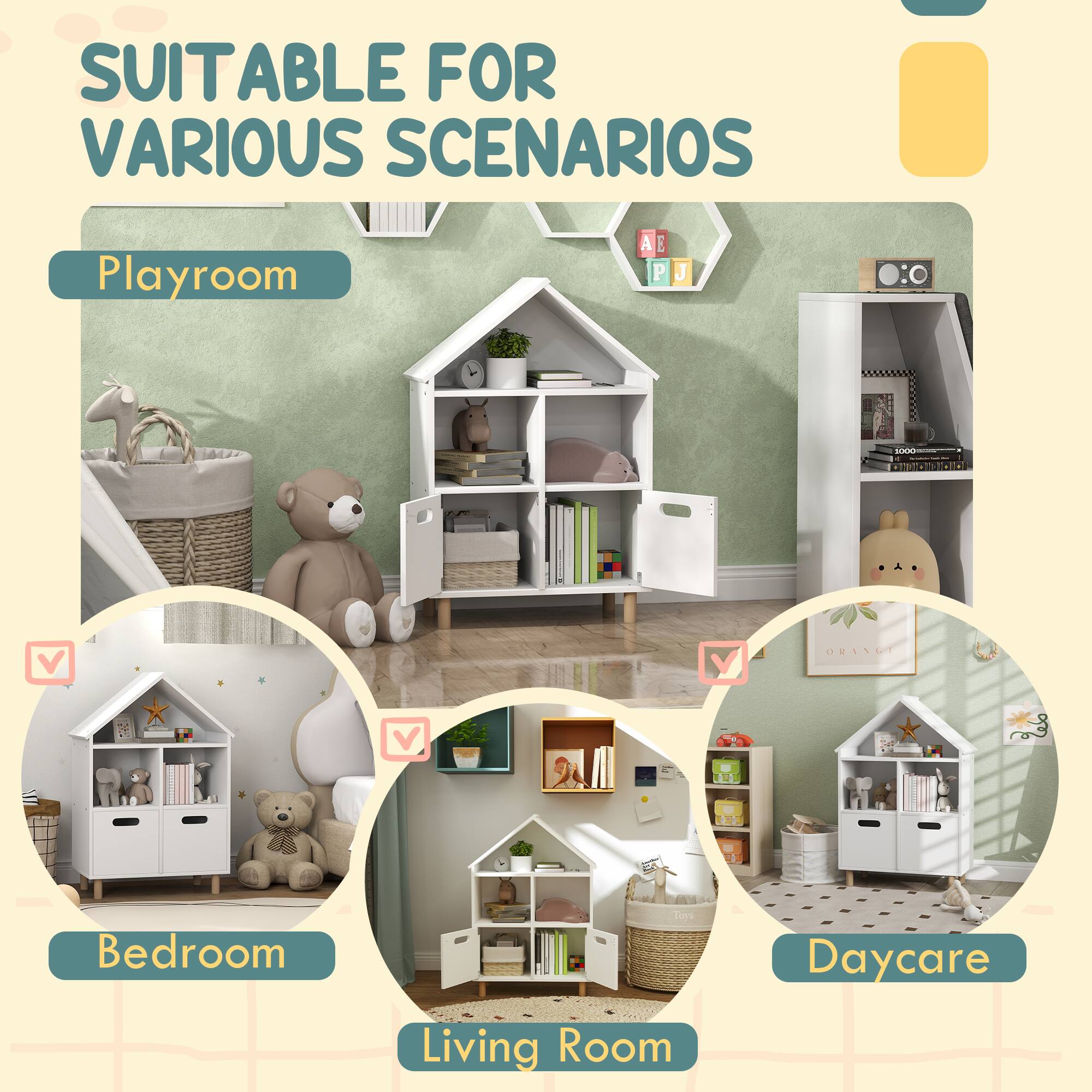 SUITABLE FOR VARIOUS SCENARIOS

Playroom

Bedroom

Living Room

Daycare