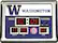Front Standard. Team Sports America - Washington Scoreboard Alarm Clock.
