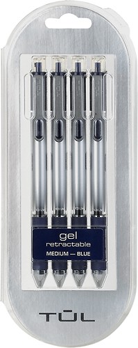  TŪL - Medium-Point Retractable Gel Pens (4-Pack) - Blue