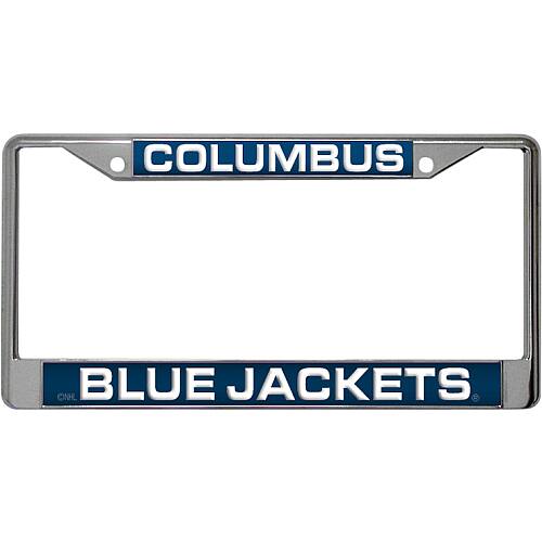 Columbus Blue Jackets Chrome Metal Laser Cut License Plate Frame