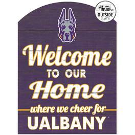 Jardine - UAlbany Great Danes 16'' x 22'' Marquee Sign - Purple