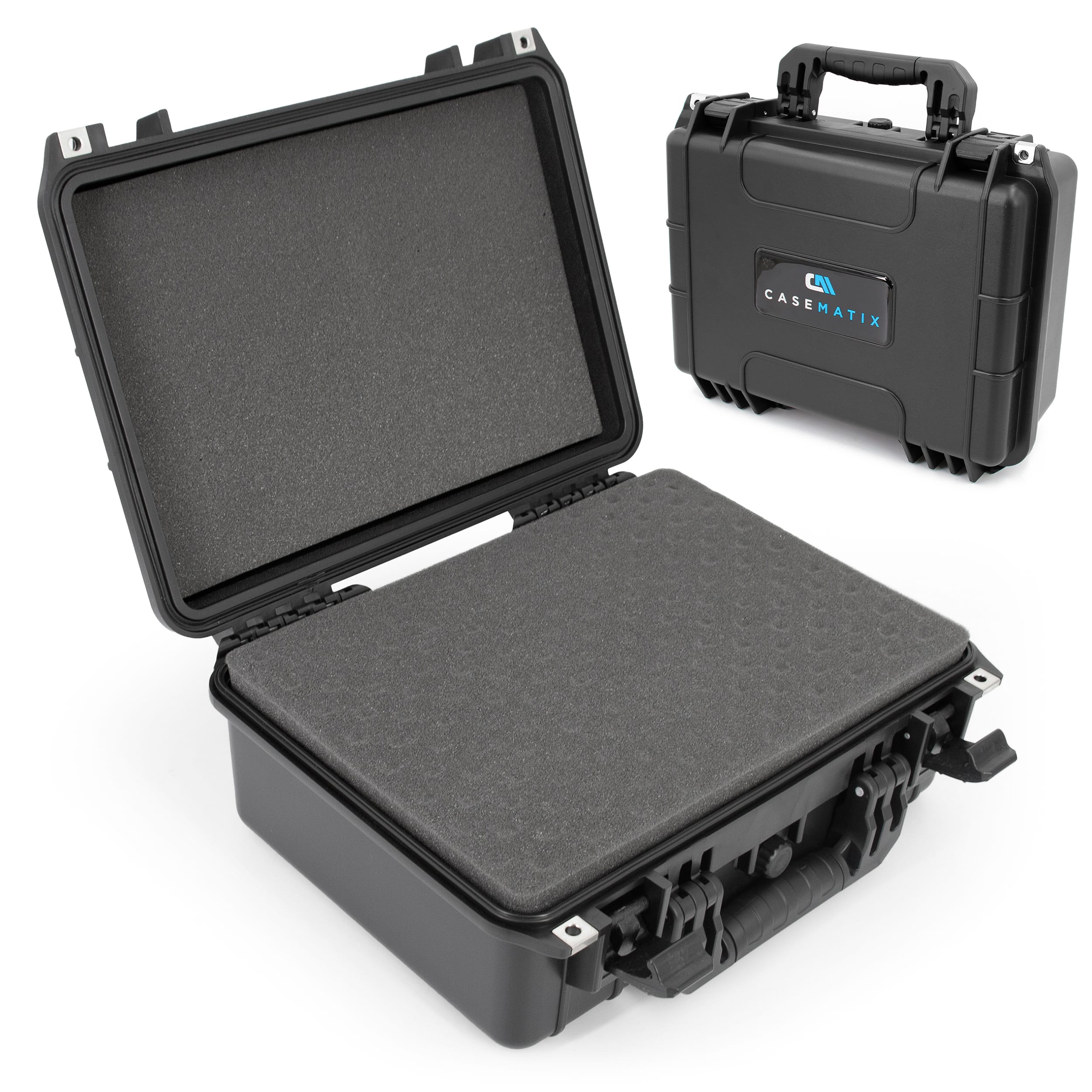 CASEMATIX - Waterproof Hard Case for RODE RODECaster Duo Audio Production Studio with Customizable Foam Protection