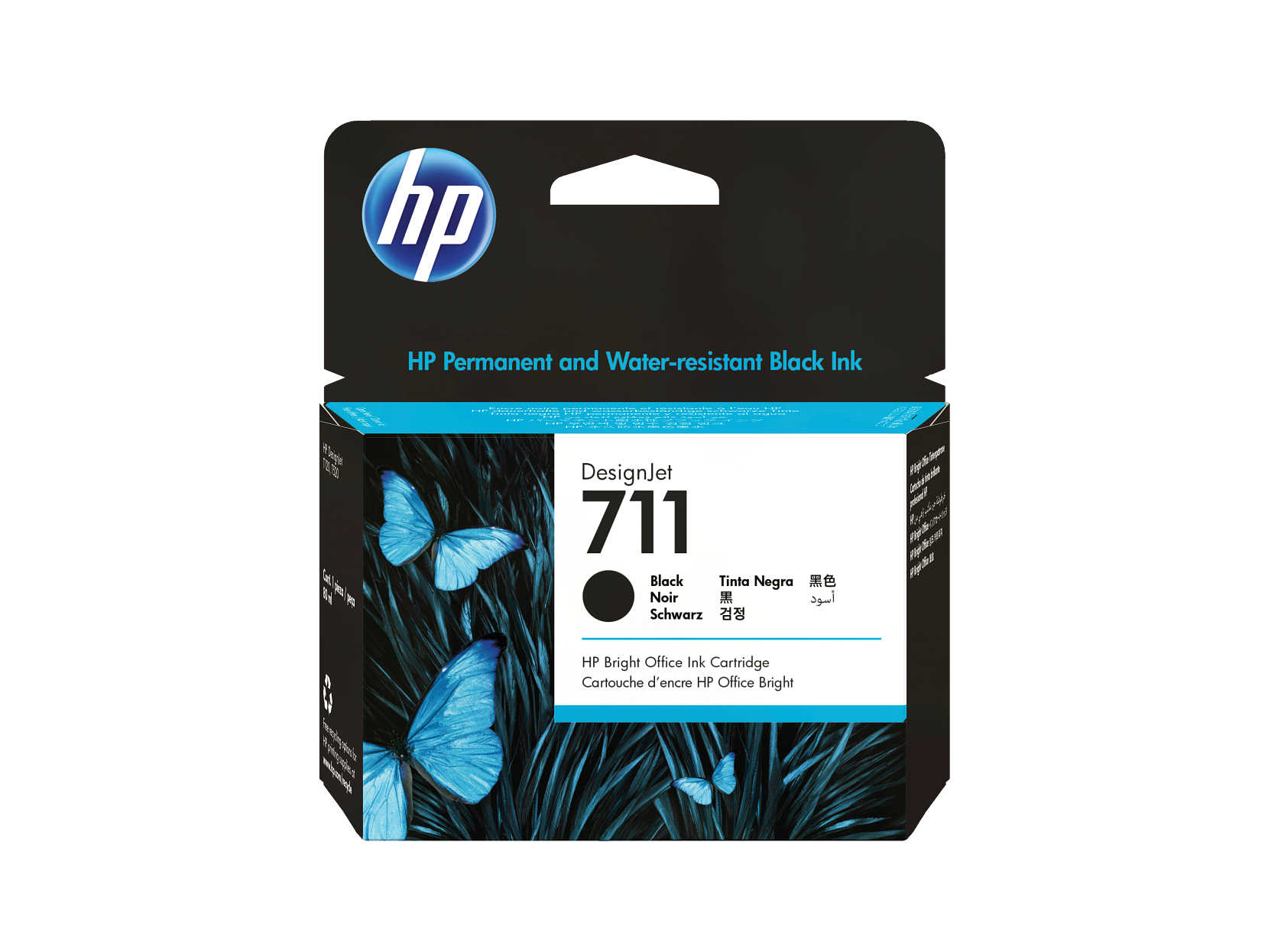 HP Permanent and Water-resistant Black Ink

DesignJet 711

Black / Noir / Schwarz / Tinta Negra / 黒色

HP Bright Office Ink Cartridge
Cartouche d'encre HP Office Bright
