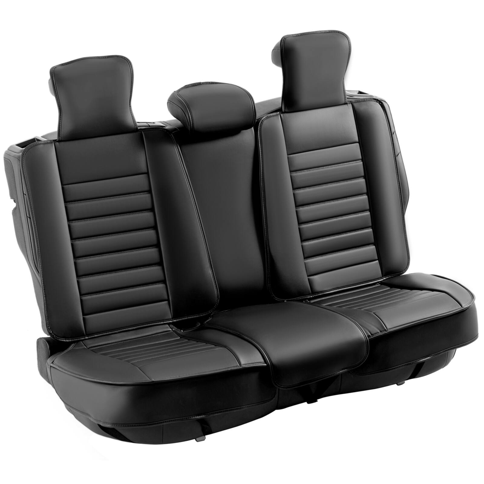 Alt View 5. VEVOR - Seat Covers, Universal Car Seat Covers Full Set Seats, Front and Rear Seat, 9pcs Faux Leather Seat Cover, Semi-enclosed - Black.