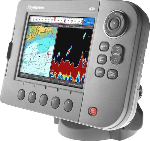 Angle Standard. Raymarine - Chartplotter with High-Definition Digital Fishfinder.