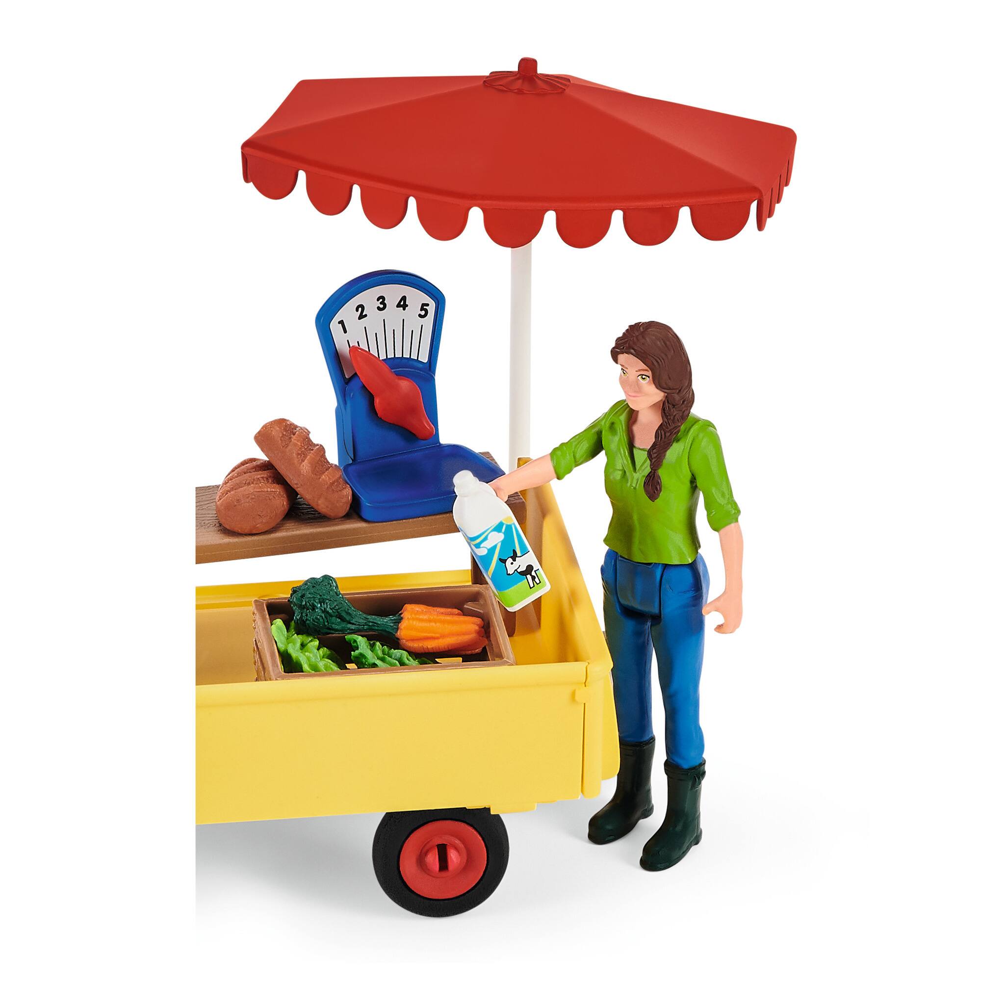 Alt View 3. Schleich - Farm World: Sunny Day Mobile Farm Stand.