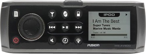 Fusion 70w X 4 Apple Ipod Satellite Radio Ready Marine In Dash Dvd Deck Fus Ms Av600g Best Buy