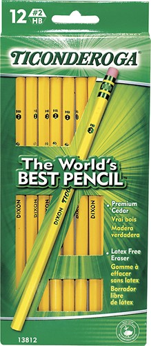 Best Buy: Ticonderoga #2 Pencils (12-Pack) Satin Yellow 13812