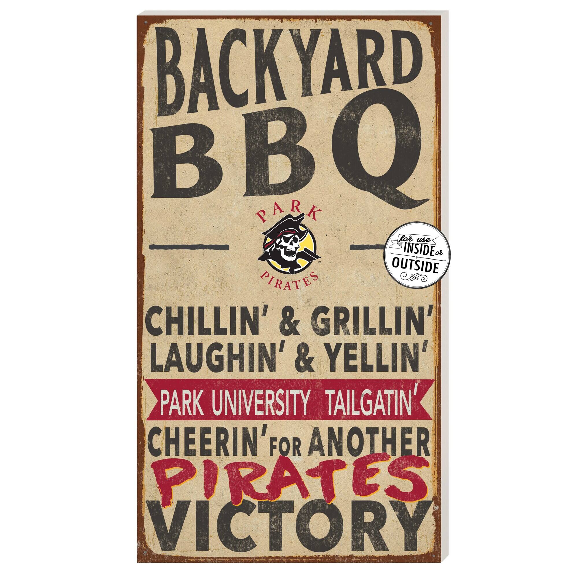 Park Pirates 11" x 20" Indoor/Outdoor BBQ Sign