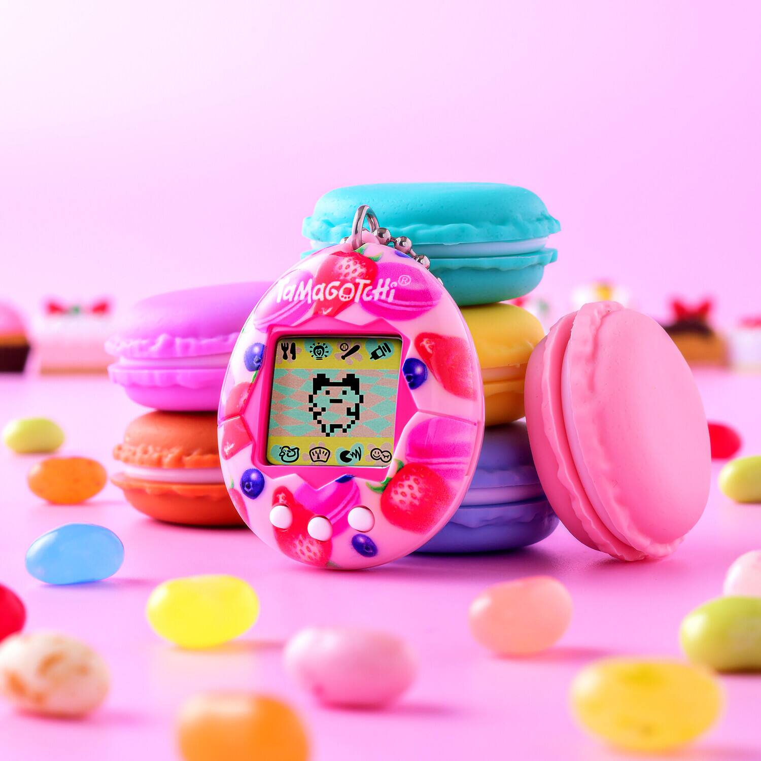 Alt View 4. Bandai - Bandai Namco - Original Tamagotchi - Berry Delicious   - Collectibles - Multicolor.