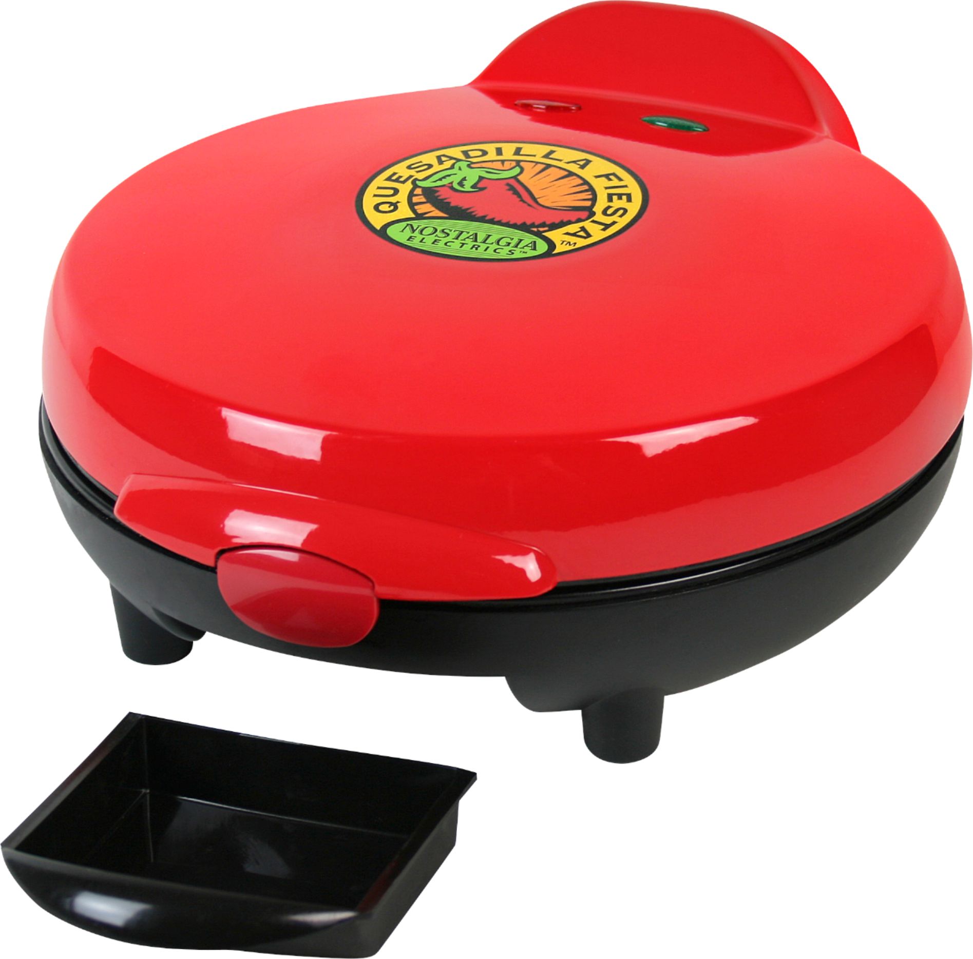 Nostalgia 6-Wedge Electric Quesadilla Maker with Extra Stuffing Latch Red  EQM200 - Best Buy