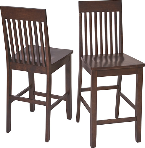 Office Star Products - Office Star Westbrook 24" Bar Stools in Amaretto (Set of 2) - Espresso