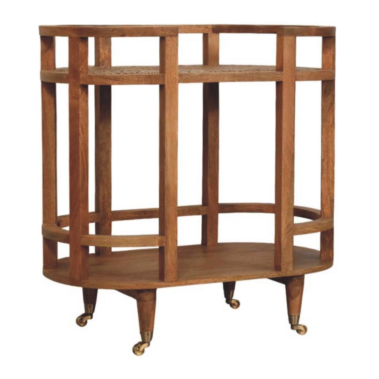 Angle. Artisan Furniture - Artisan Furniture Solid Wood Isla Curved Butler Console - Brown.