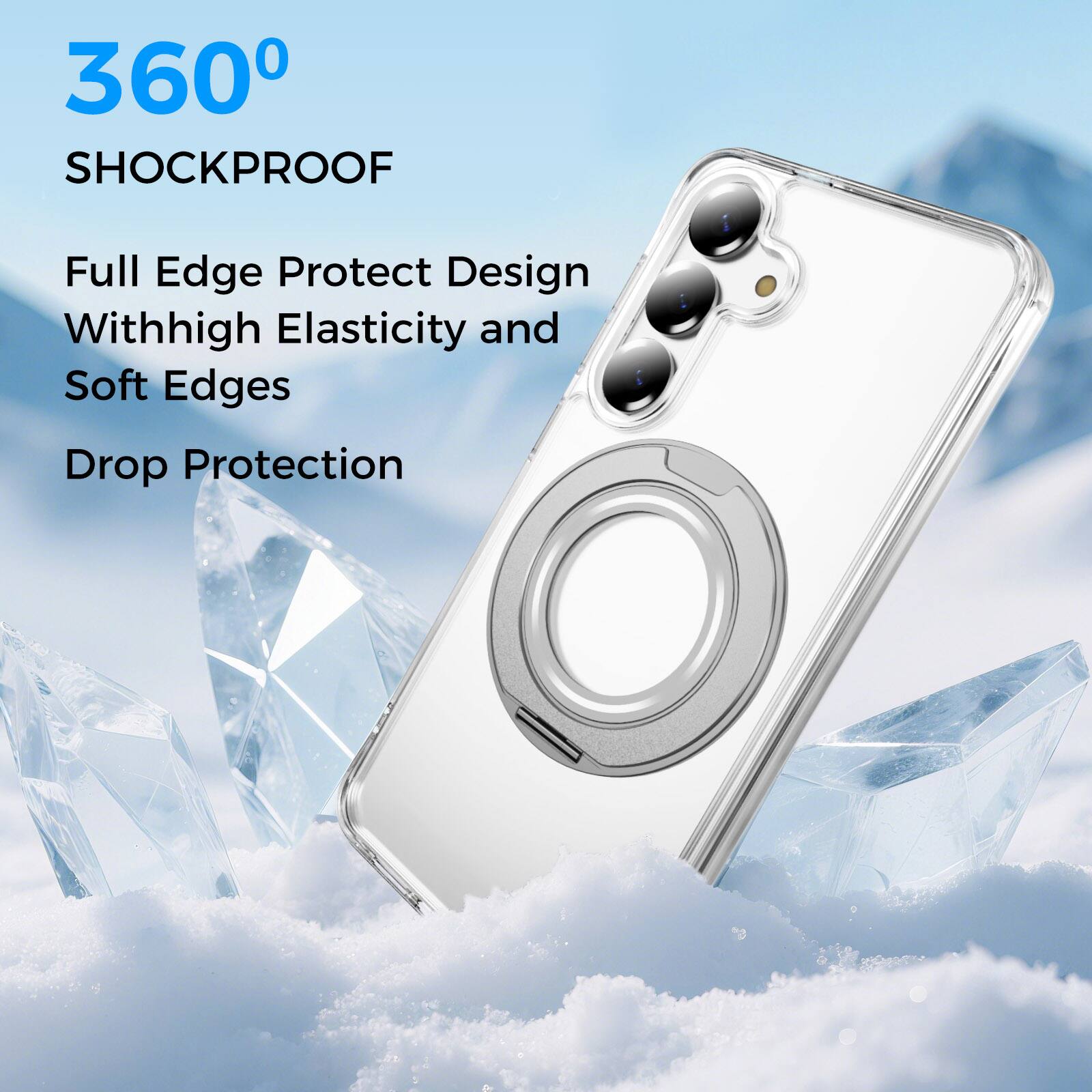 360° SHOCKPROOF

Full Edge Protect Design With High Elasticity and Soft Edges

Drop Protection