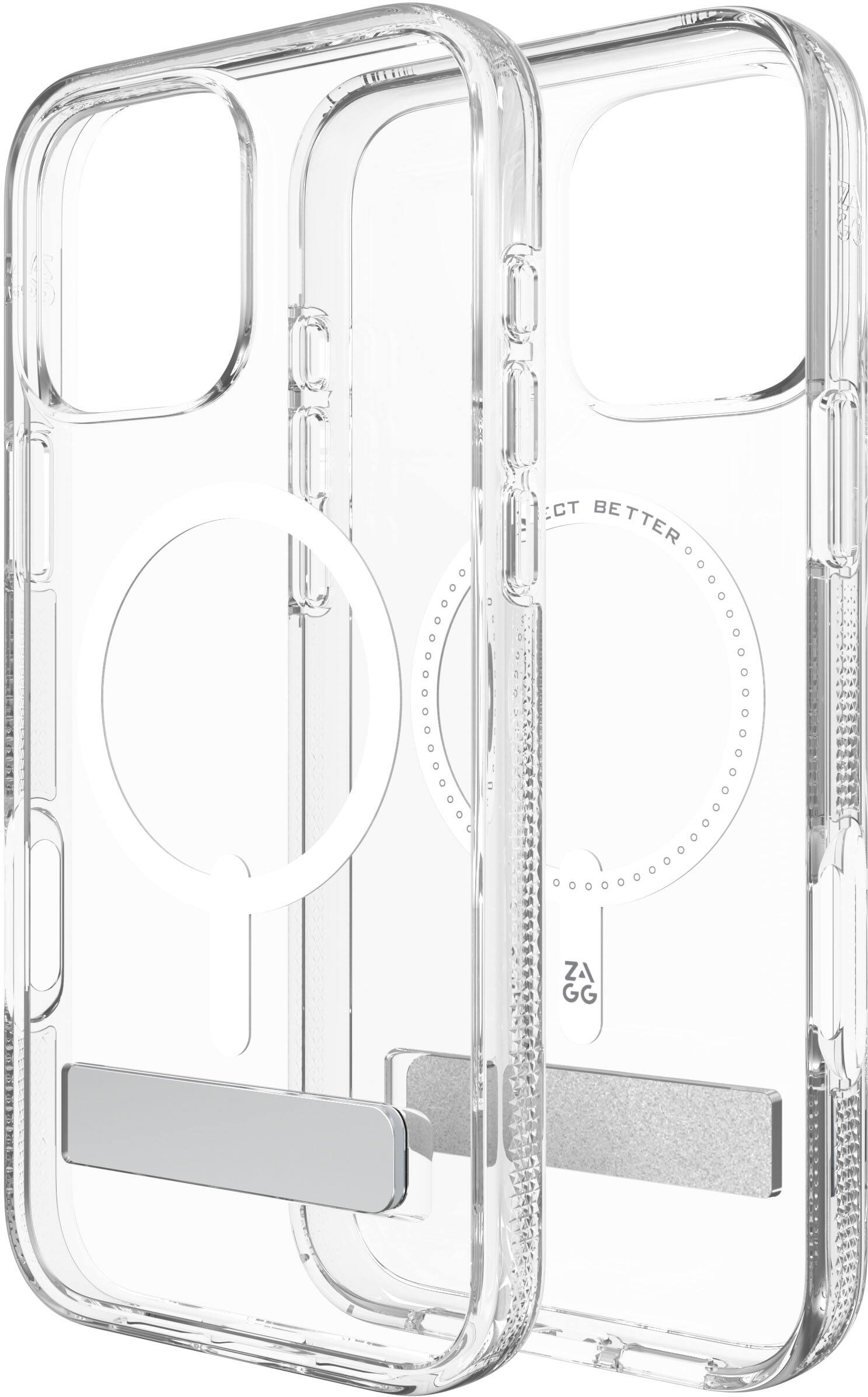 Alt View 20. ZAGG - Crystal Palace Snap MagSafe Compatible Case w/ Kickstand for Apple iPhone 16 Pro Max - Clear.