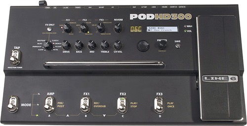 Best Buy: Line 6 POD HD 300 Amp Modeling Multi-Effects Pedalboard Black  HD300