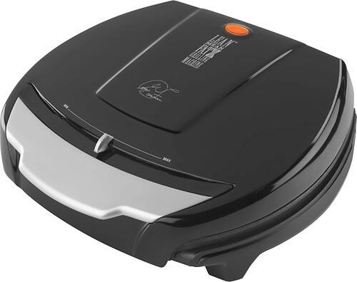 Angle Standard. George Foreman - Grand Champ Slide-Temp Grill - Black.