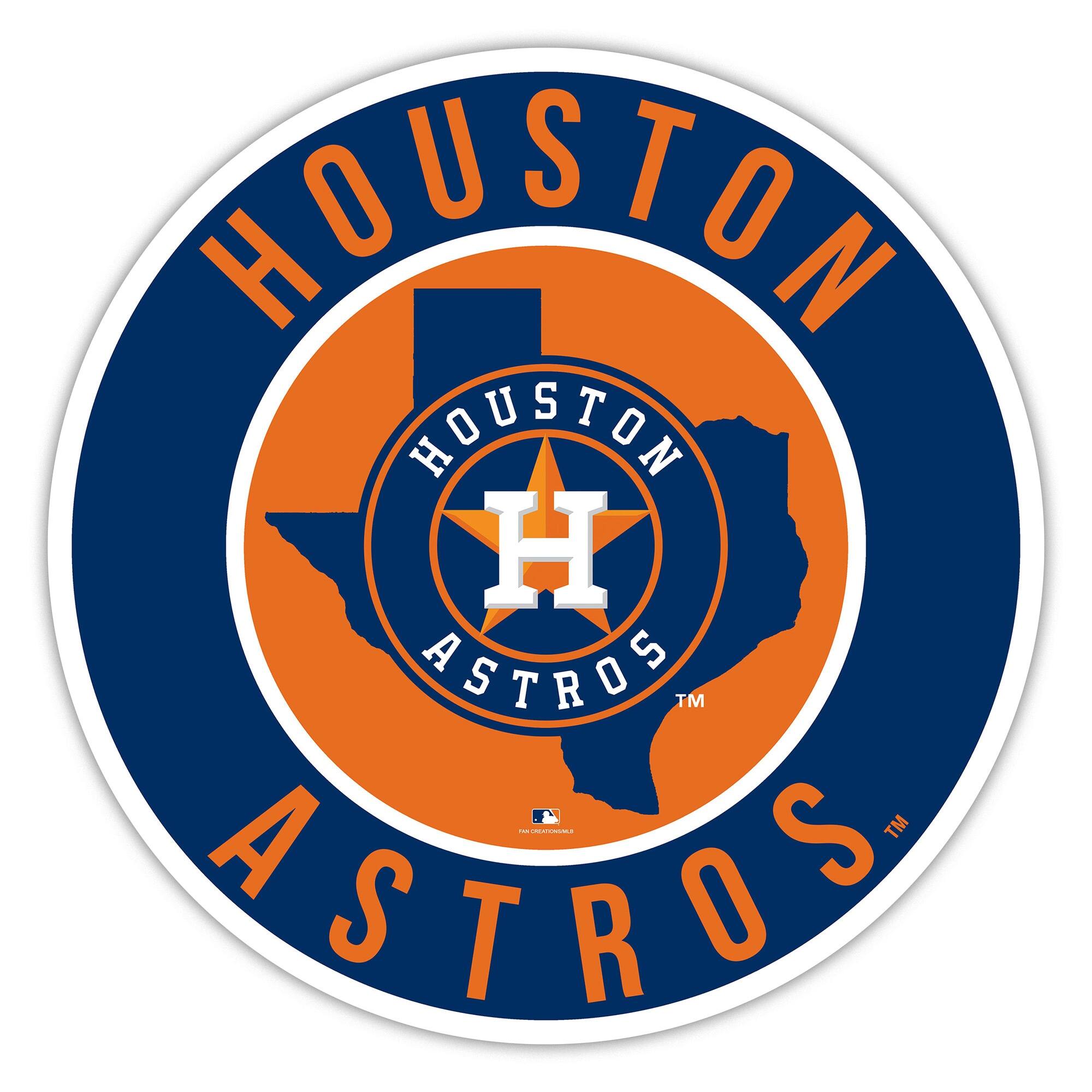 Houston Astros 15" State Circle Sign