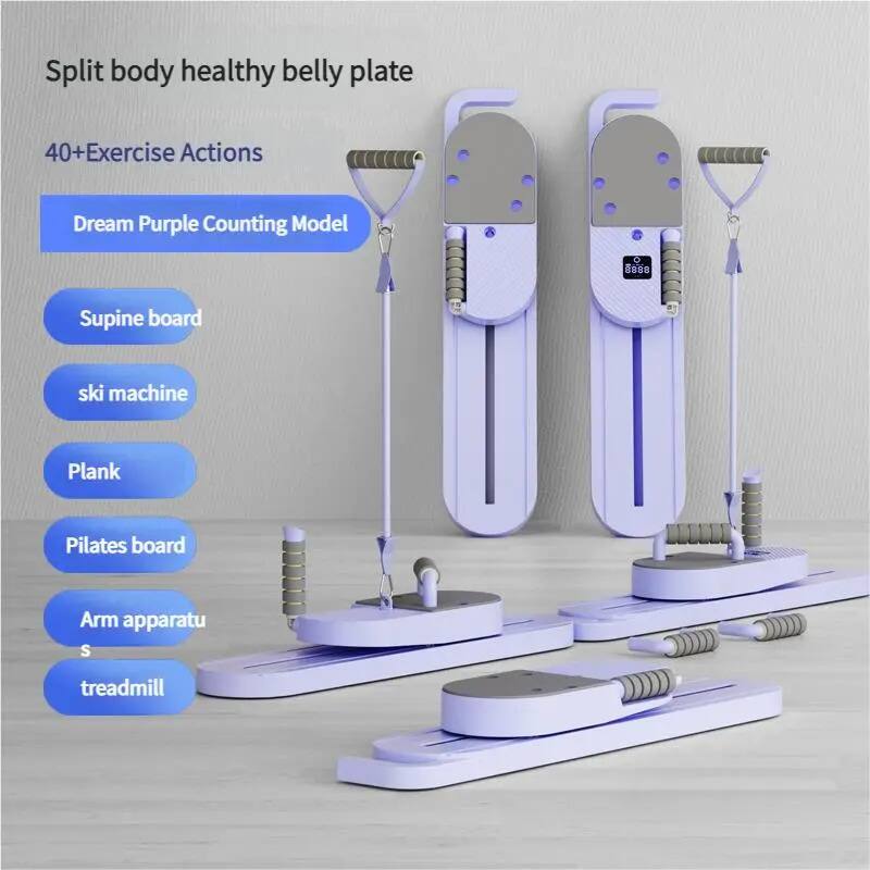 Split body healthy belly plate 40+Exercise Actions Dream Purple Counting Model

Supine board
Ski machine
Plank
Pilates board
Arm apparatus
Treadmill