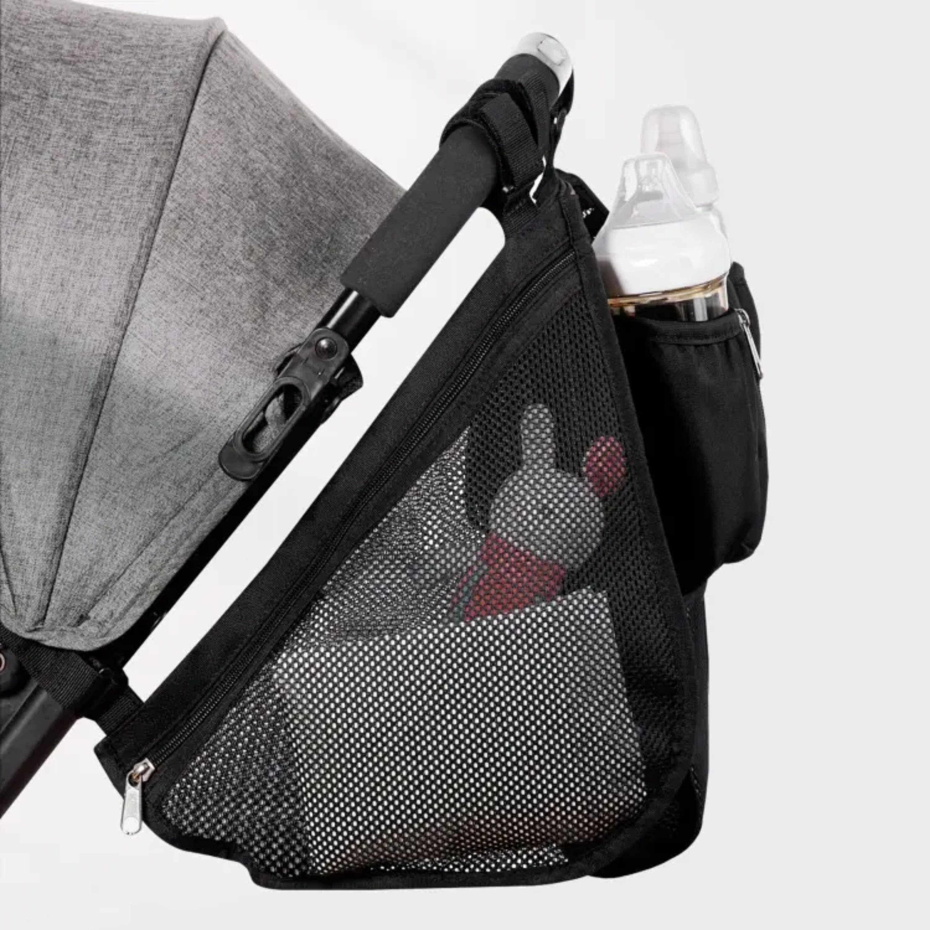 Left. Kitcheniva - Mesh Stroller Organizer Set Of 2 - Black.