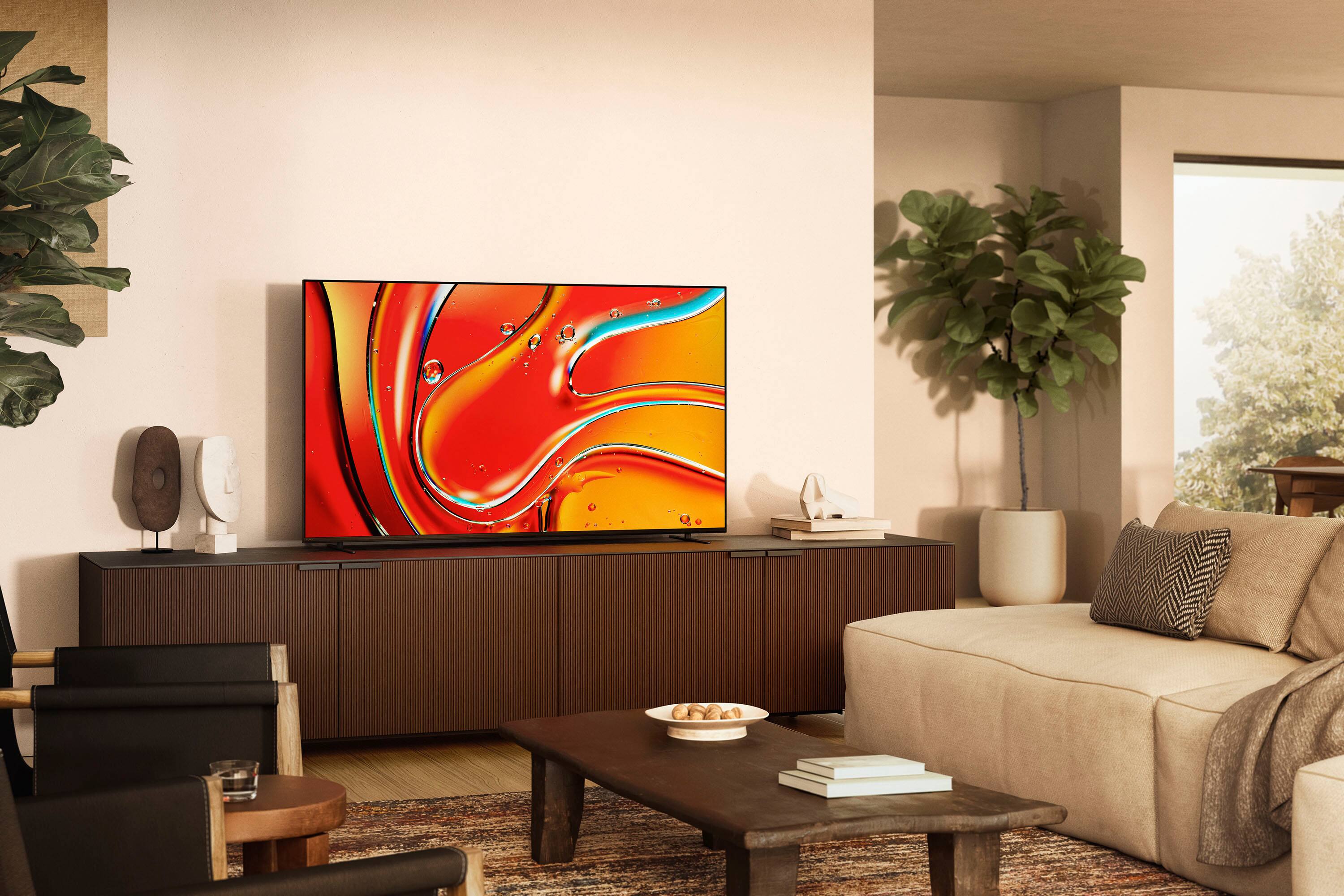 Sony 65" class BRAVIA 7 Mini LED QLED 4K HDR Smart Google TV K65XR70, 2024 Model front and back view