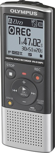  Olympus - 2GB Digital Voice Recorder - 2 GB Flash Memory - LCD - Portable