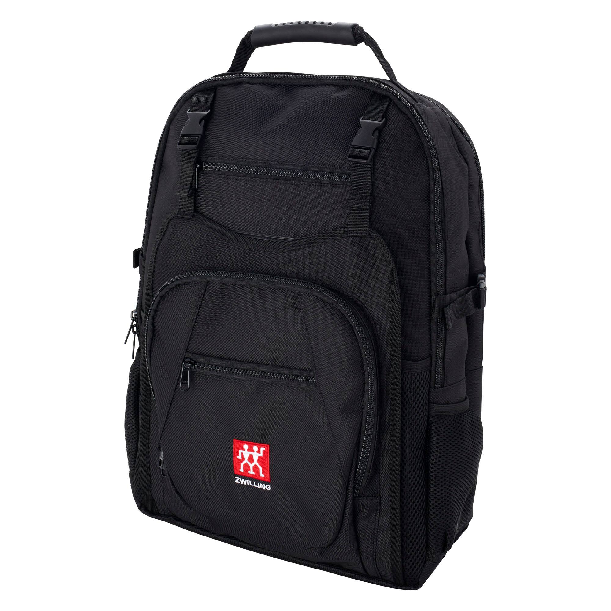 Alt View 1. ZWILLING - ZWILLING Knife Backpack with 10-pocket Knife Roll Insert - Black.