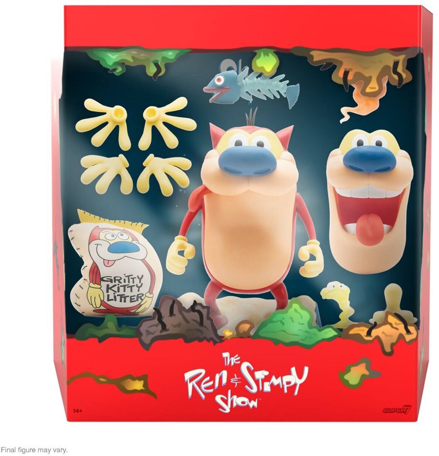 GRITTY KITTY LITTER 9 14+ The Ren & Stimpy Show CUPERY Final figure may vary.