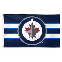 WinCraft - Winnipeg Jets 3' x 5' Team Stripe Deluxe Single-Sided Flag - Multicolor