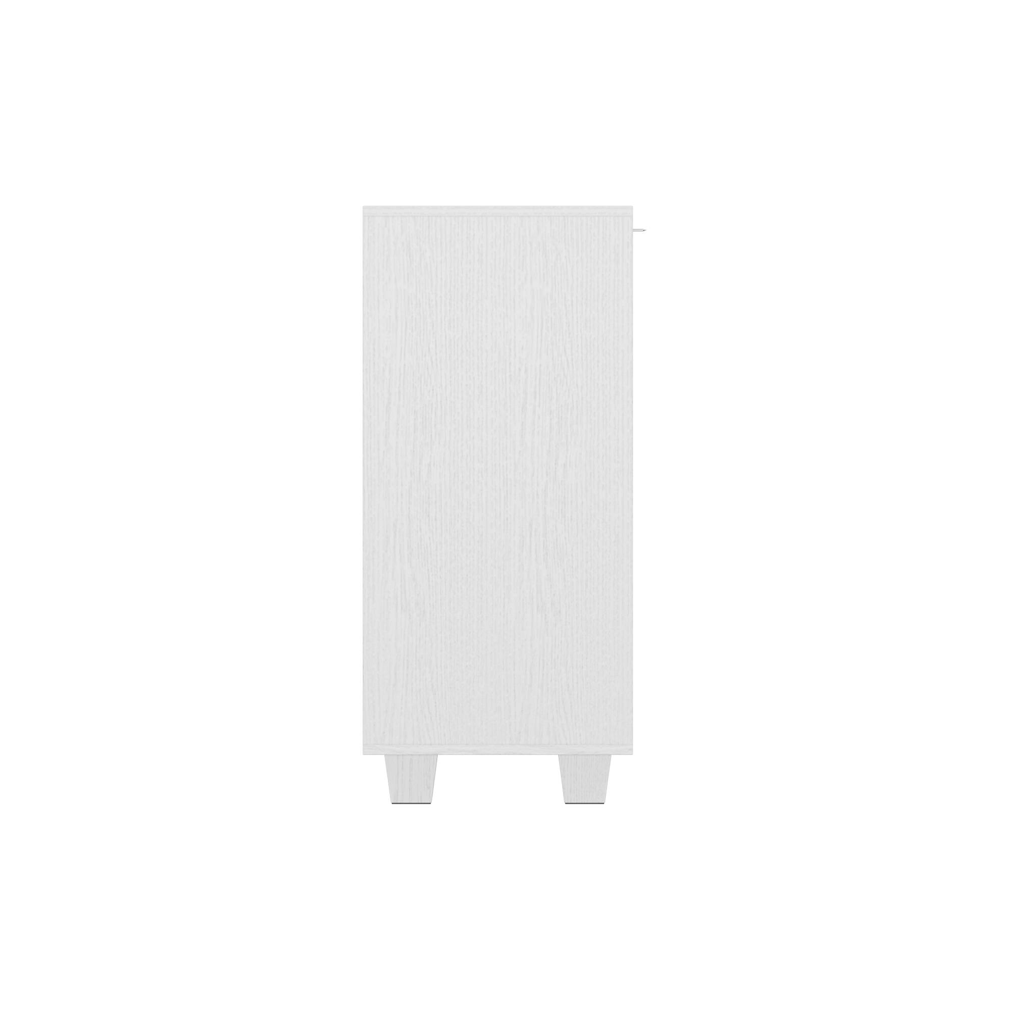 Left. Famapy - Famapy 3 - Drawer Nightstand: Sleek Storage for Tidy Spaces - White.