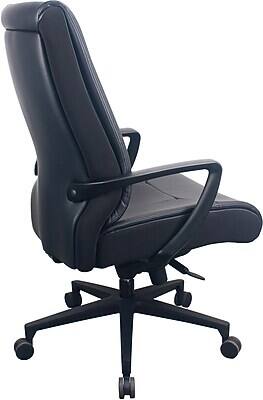 Alt View 2. Tempur-Pedic - Tempur-Pedic Ergonomic Leather Swivel Executive Chair, Black (TP2500-BLKL) - Black.